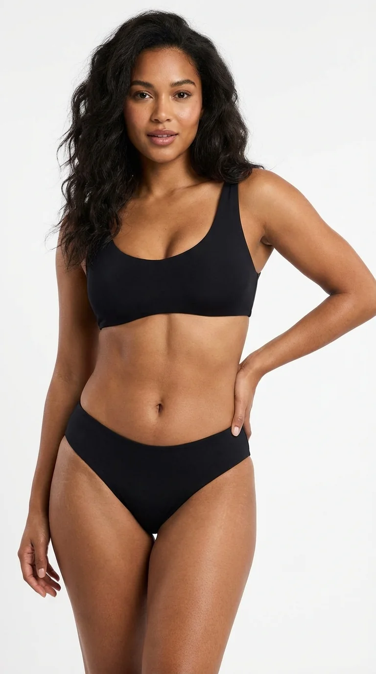 DOMİNANT İz Yapmayan Siyah Kadın Boxer - Genel Görünüm